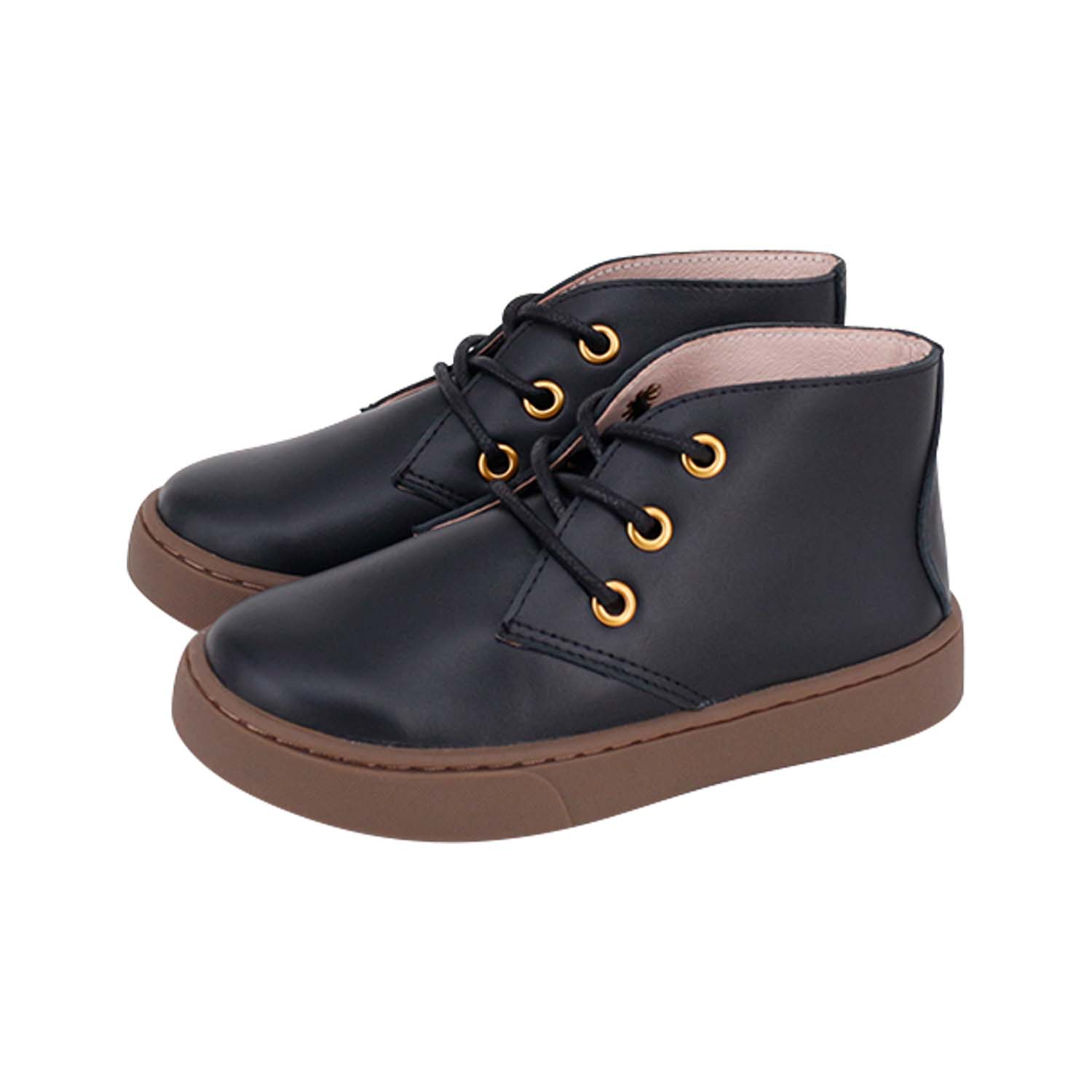 Black Sneakers High-Top Laces