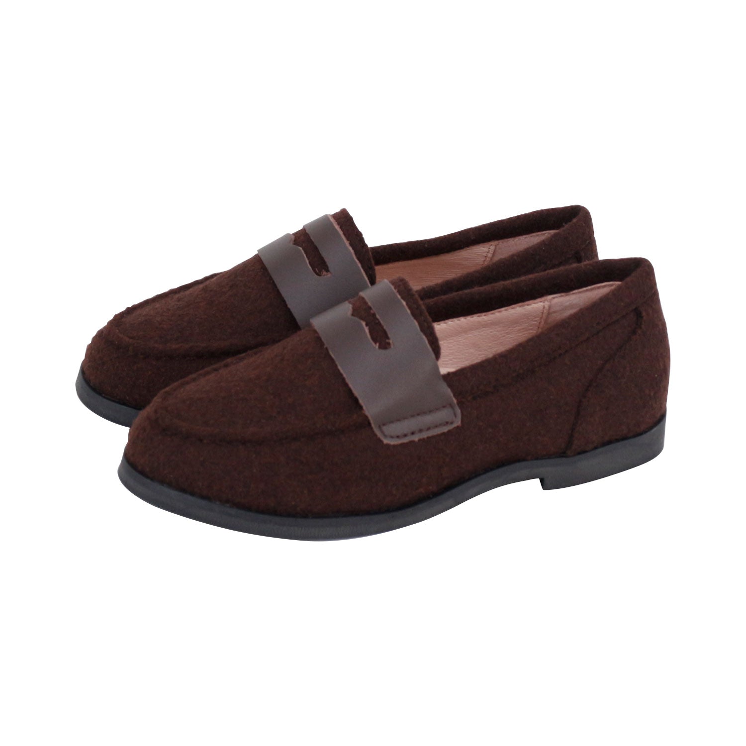 Brown+Wool Shabbos Loafer