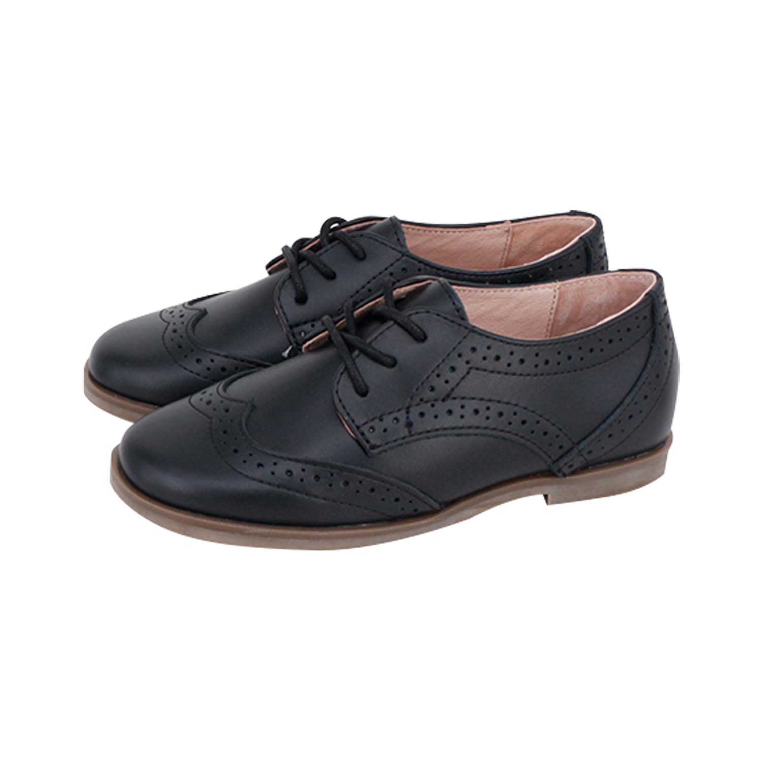 Black Wing-tip Laces