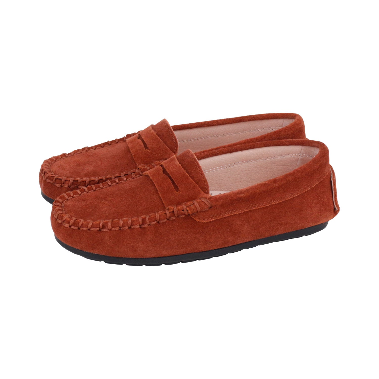 Rust Suede Penny Loafer