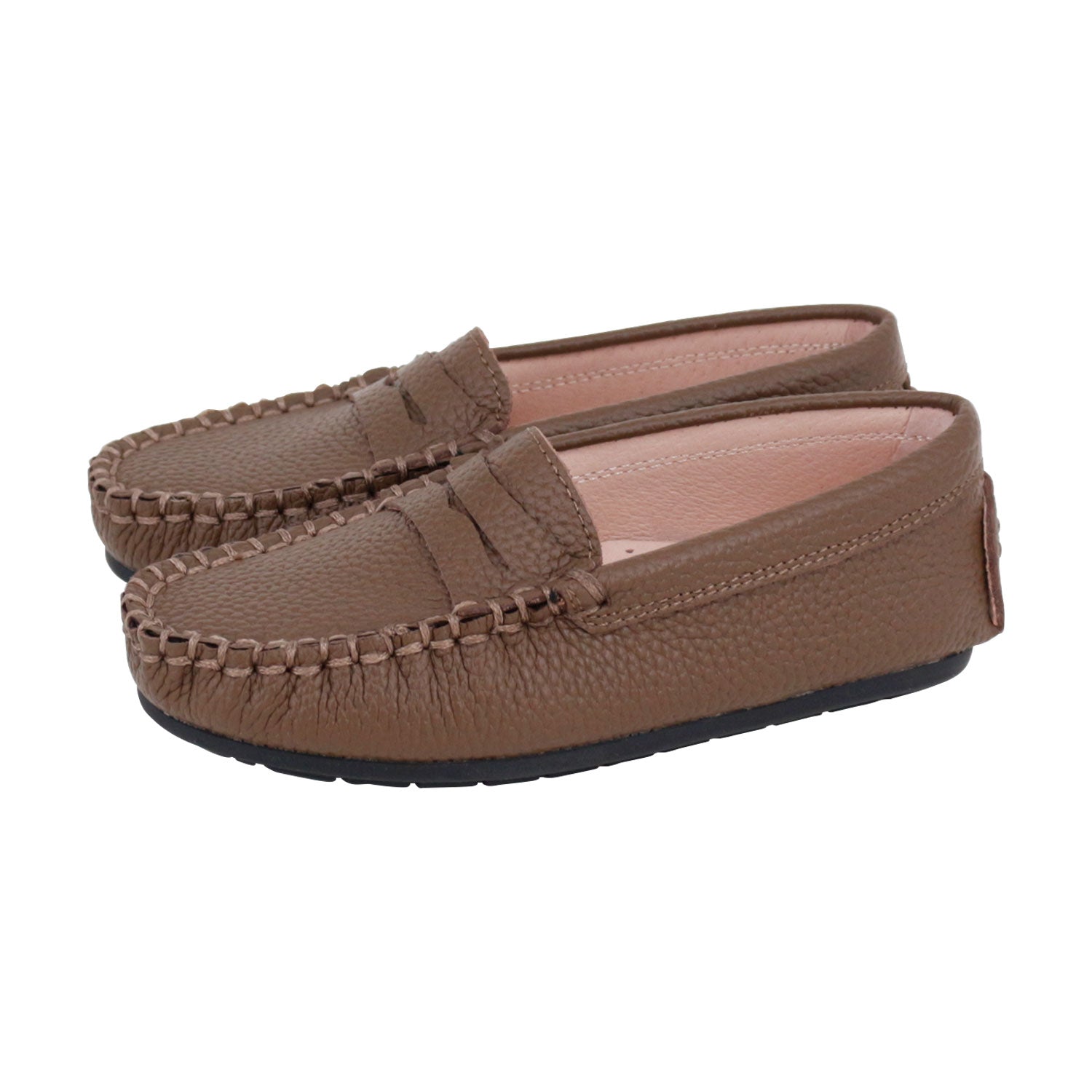 Dark Brown Grainy Penny Loafer