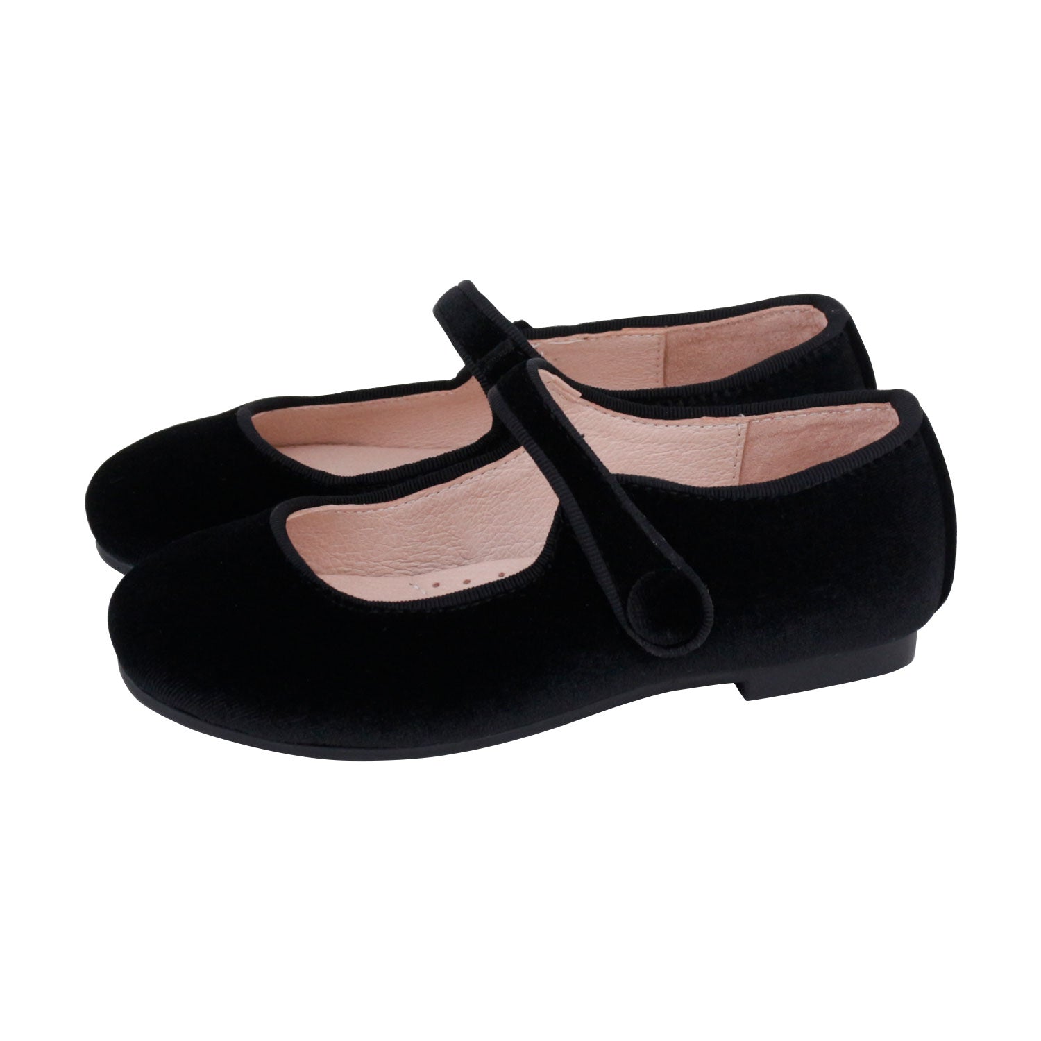 Black Velvet Mary Jane Velcro