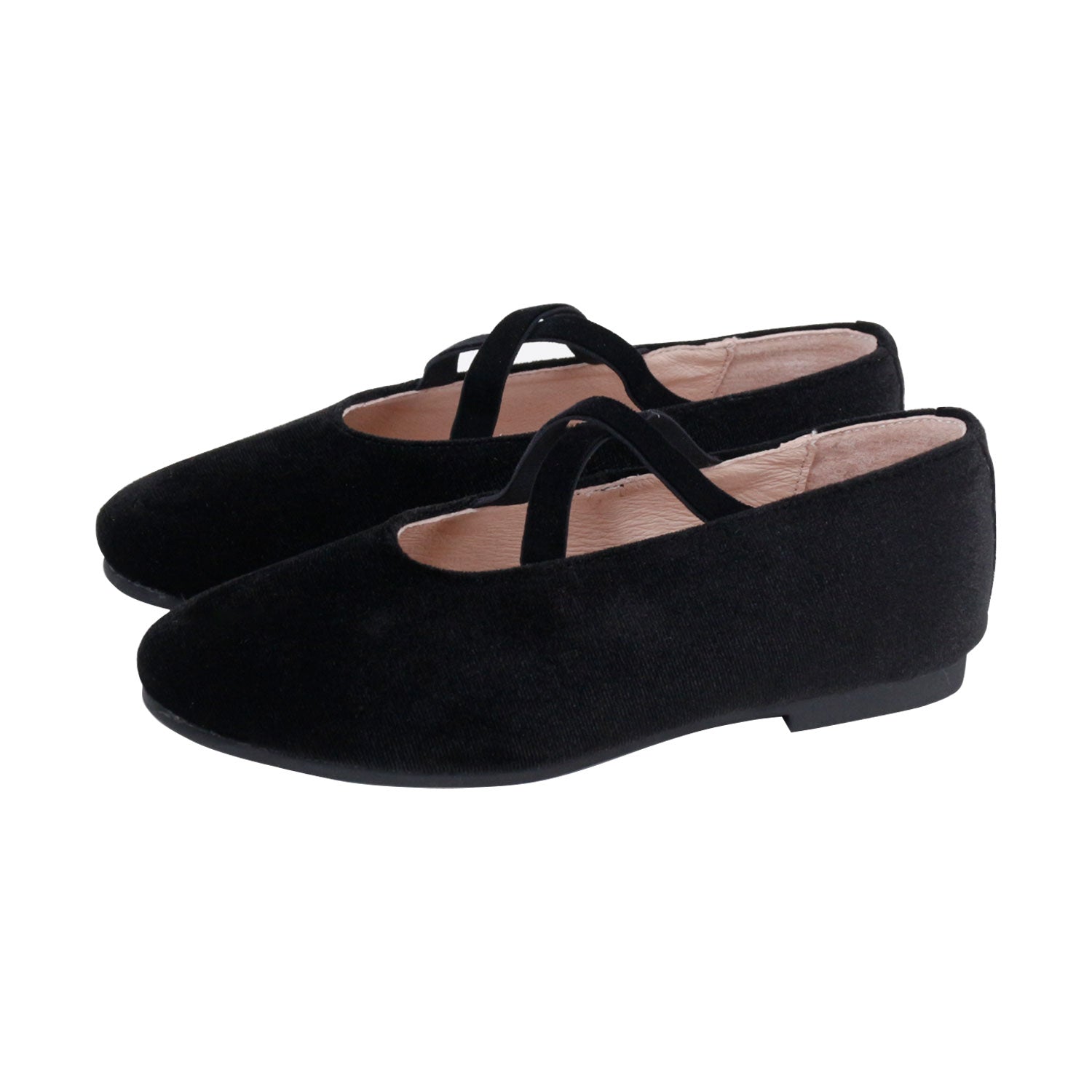 Black Velvet Cross Strap