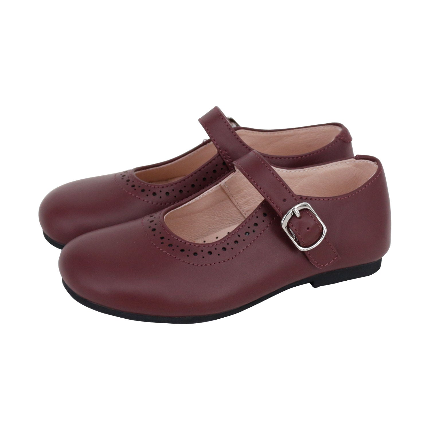 Burgundy Mary Jane Buckle