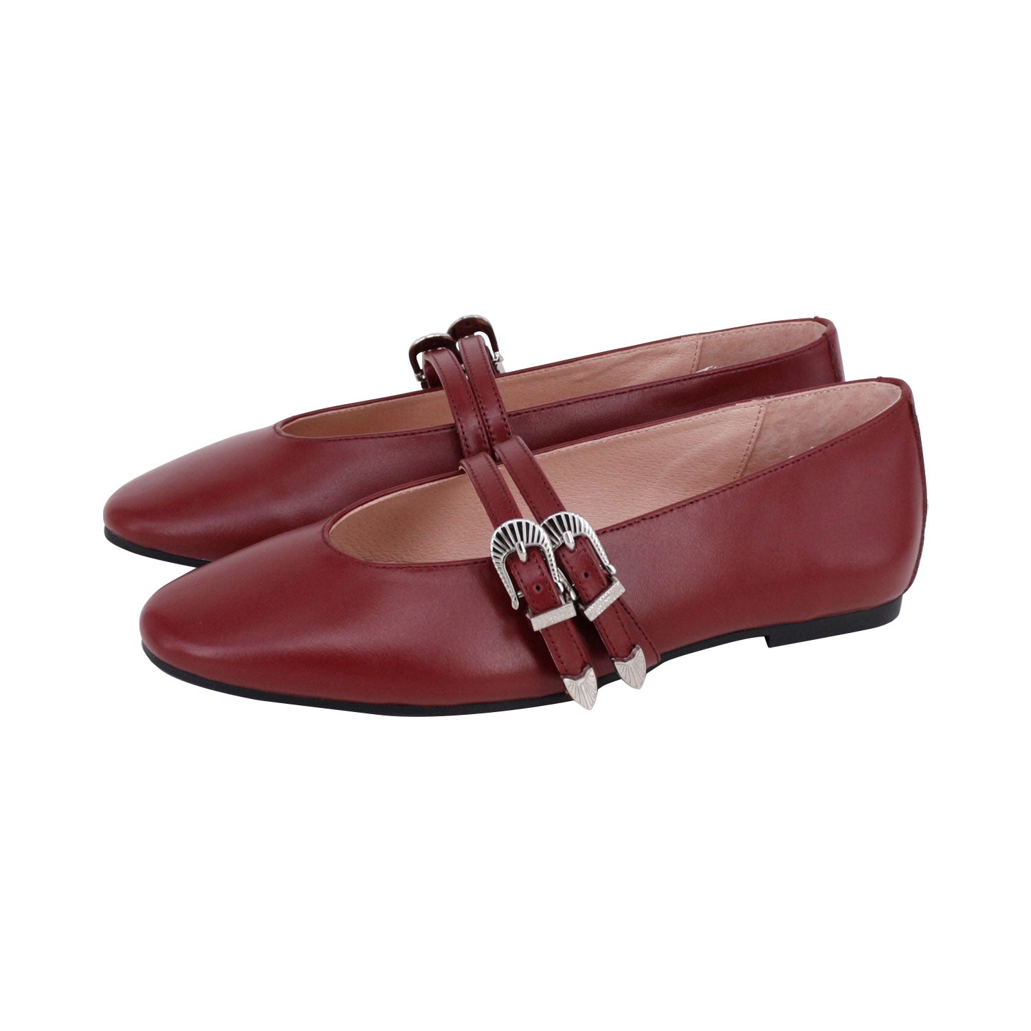Burgundy Double Buckle