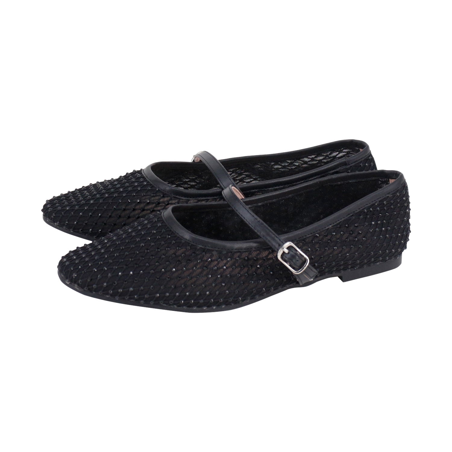 Black Mesh Buckle Strap