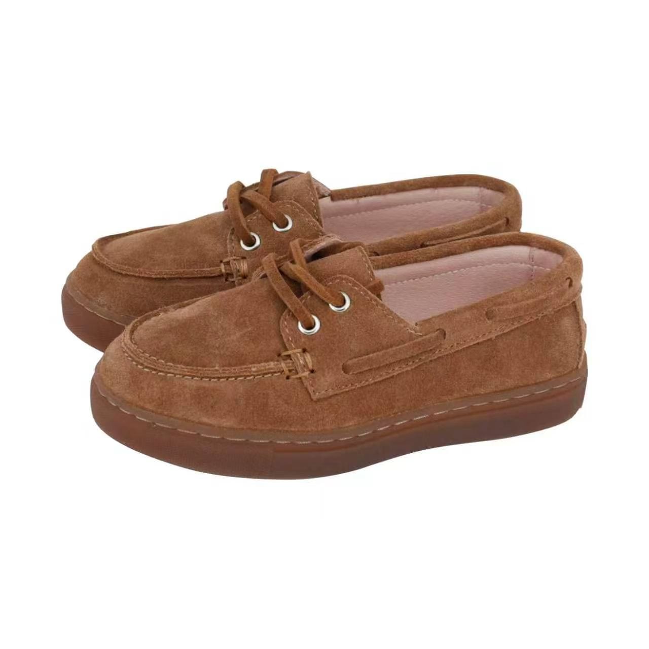 Brown Suede suede boat shoes